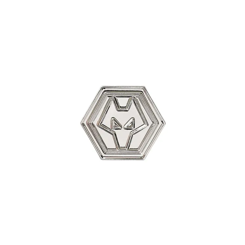 Wolverhampton Wanderers Store | Shop Official Silver Crest Pin Badge Wolves Gear